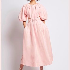 Aje Mimosa cutout linen silk midi dress size 6